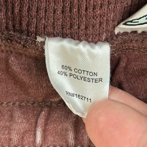 Hard Tail Thermal Waffle Jogger Pants Red Elastic Waist MKT00192 Women's Size M - Picture 10 of 11